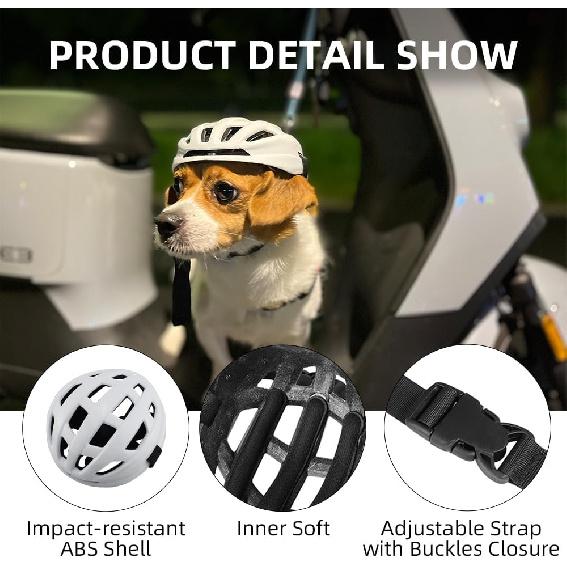 Small Cat Dog Helmet,Pet Helmet for Small Cat Dog Outdoor Driving Walking, Pet Helmets Cap with Adjustable Blet for Kitten Doggies Motorcycles, S