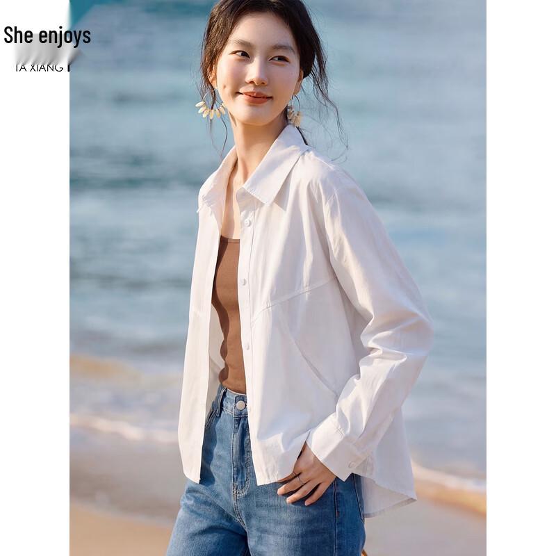 

Women s Relaxed Long Sleeve Button-Up Shirt L
