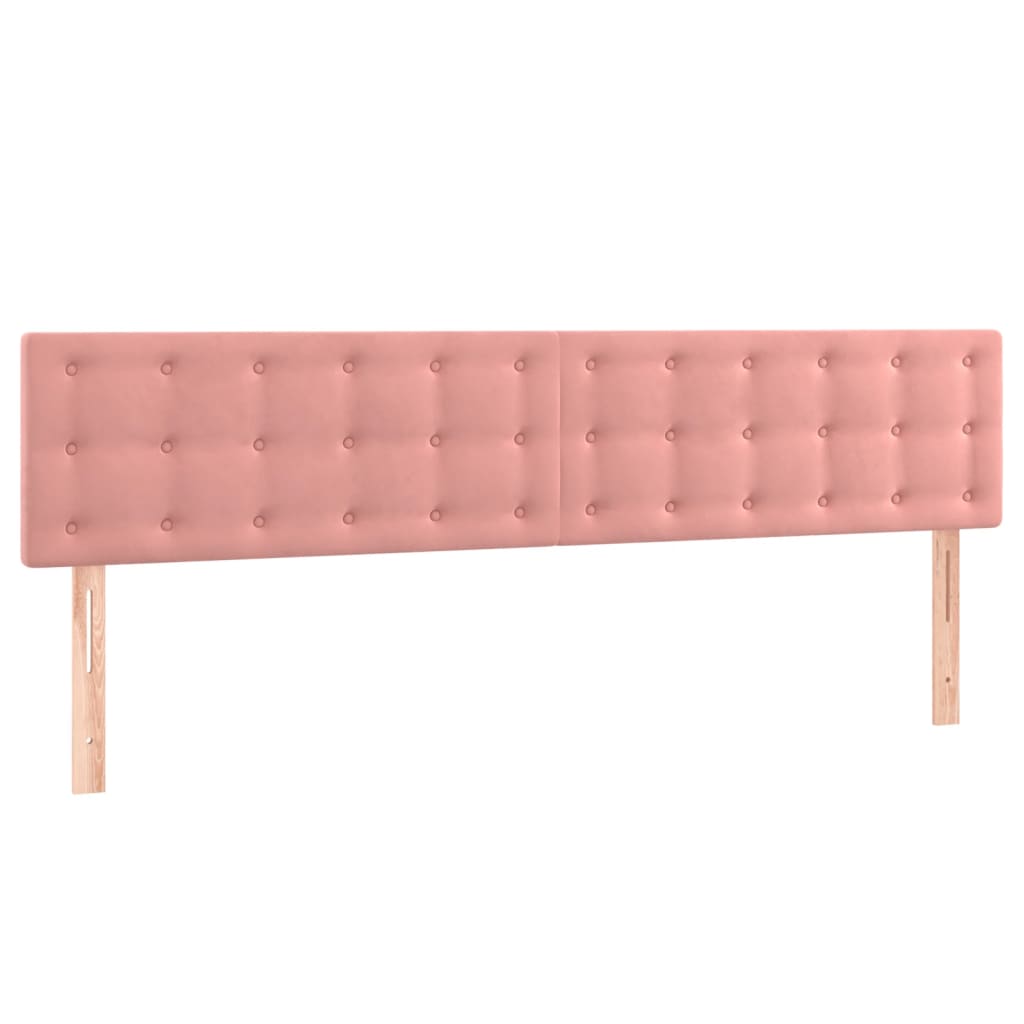 Bed Frame without Mattress Pink 120 x 190 cm Velvet