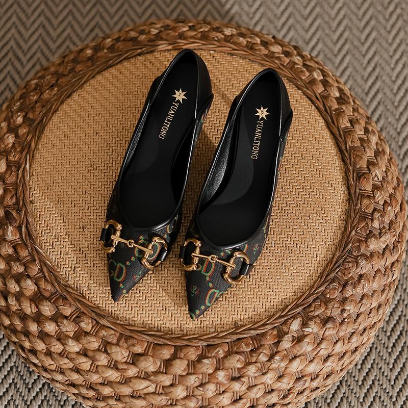 

Женская обувь из натуральной кожи 2025 весна и лето красивые туфли-лодочки на высоком каблуке детские весенние тонкие каблуки ретро модные туфли-лодочки женские 35