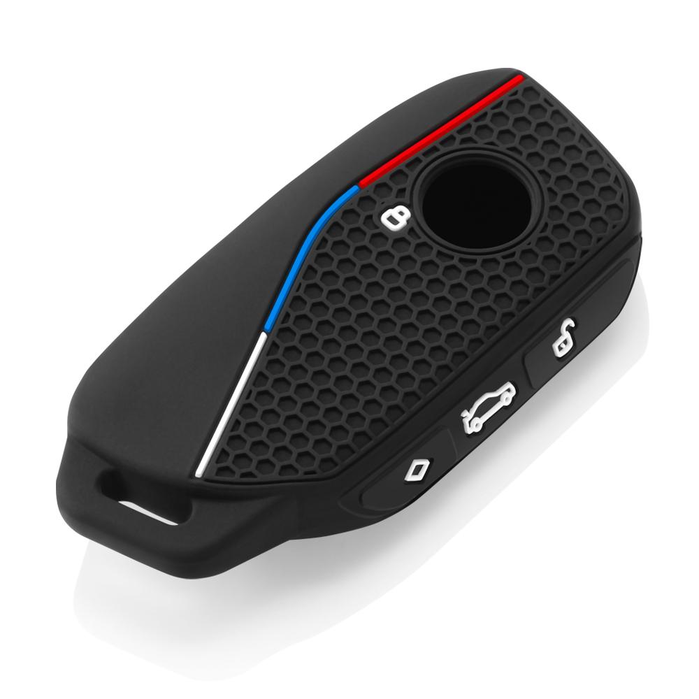 Car Remote Key Case Cover Shell For BMW X1 U11 2023 Series 7 735i 740Li I7 G07 X7 LCI XM Protector Keyless Auto Accessories