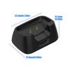 Magnetische Drop-In-Dockingstation für Mic Mini Drahtlos-Mikrofon-Sender, Kleine Schreibtisch-Ladebasis mit geführtem Aufnahmeplatz für tägliches Tischladen und