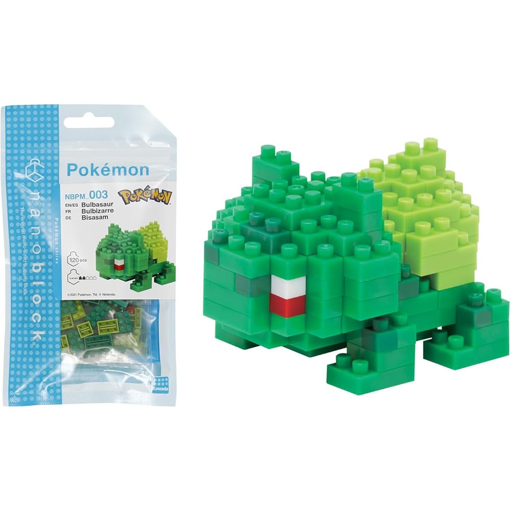 Nanoblock Pocket Monsters Bulbasaur NBPM-003 Building Block Set 150 Pieces