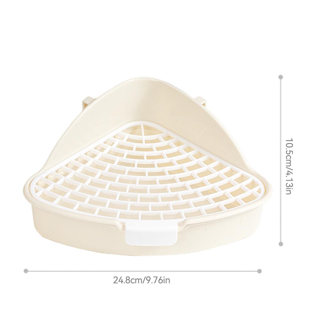 

Лоток для туалета для кроликов, туалет для животных, приучение к горшку, угловой туалет для хорька, хомяка, дракона, кошки, принадлежности для морской свинки белый