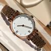 Armani AR11092 Women's Moon Phase Quartz Watch, High-End Fashionable Waterproof Steel Band with Pearl Accents