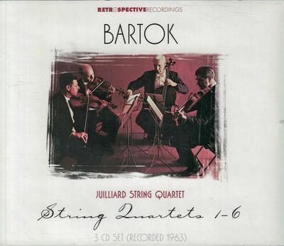 CD BÉLA BARTÓK, JUILLIARD STRING QUART - String Quartets 1-6 RET005 Retrospective R 2001 UK Classical Used