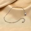 Vnox Trendy Minimalist Silver Color Ball Chain Bracelet Jewelry for Women, Thin Beads Chain Bracelet Do not fade not allergic