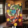 1PC Son Goku  Print Flannel Blanket, High Quality All Seasons, Home Decor, Warmth and Comfort, Perfect for Christmas Gifts