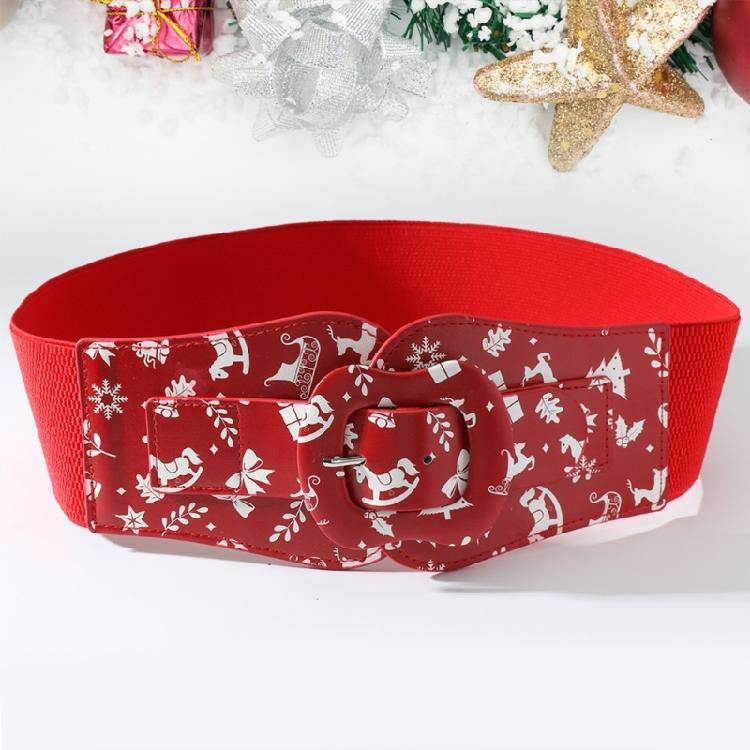 Christmas Belt Cowgirl Punk Waist Belt Festive Trendy Stylish for Jeans Dress