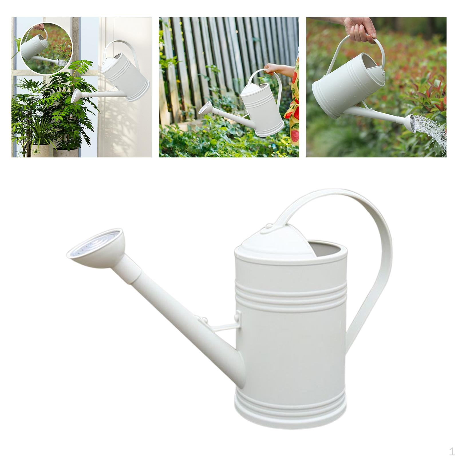 

1.8L Watering Can with Detachable Sprinkler Head for Indoor And Outdoor Use білий