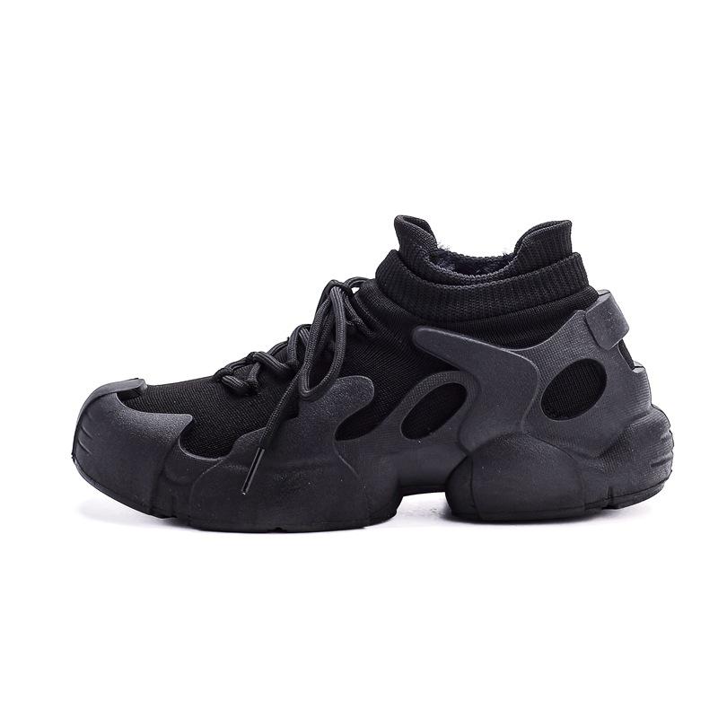 Autumn and winter warm and cold-proof piled thickened cotton shoes sports shoes non-slip and cold-resistant soft-soled sports socks shoes