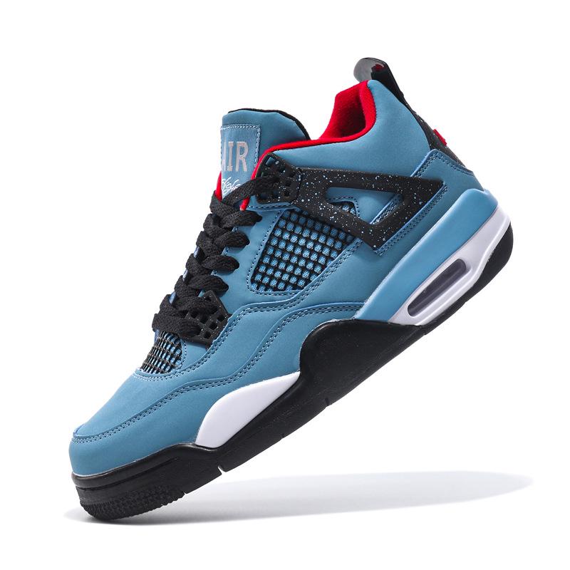 AJ4 Men's & Women's White Cement, Hot Lava, and University Blue Basketball Shoes