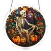 Cattura Sole Puzzle Acrilico, Kit Puzzle Cattura Sole Stile Vetro Colorato di Halloween, Ornamento da Appendere a Finestra Gotico per Casa, Giardino