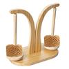 Hot Magnetic Double Yarn Holder Spinner Rotating Pendulum Knitting Stand Wooden Crochet Yarn Spindle Sewing Tool