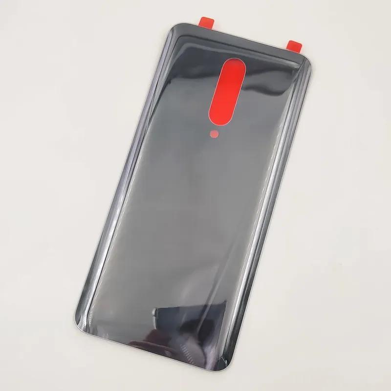 Glass Battery Cover For OnePlus 7 Pro Back Door Lid Hard Rear Housing Shell Panel + Original Adhesive Glue Sticker LOGO