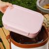2000ML Double Layers Lunch Box with Spoon Fork Cutter Airtight Lid Food Grade Dishwasher Microwave Freezer Safe Students Thermal Bento Food Container