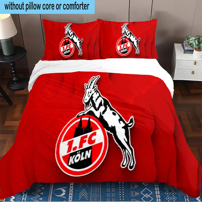 Koln Goat Logo 3PCS Bedding set,Ideal for1pc Duvet Cover And 2pcs Pillowcases Perfect for Christmas gift,Ideal for Bedroom, Dormitory