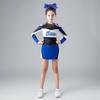 Girls' Long Sleeve Cheerleading Performance Costume for Competitions