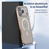 For iPhone 17 Pro Max Metal Clear Case Compatible with MagSafe Safety Lock Back Cover
