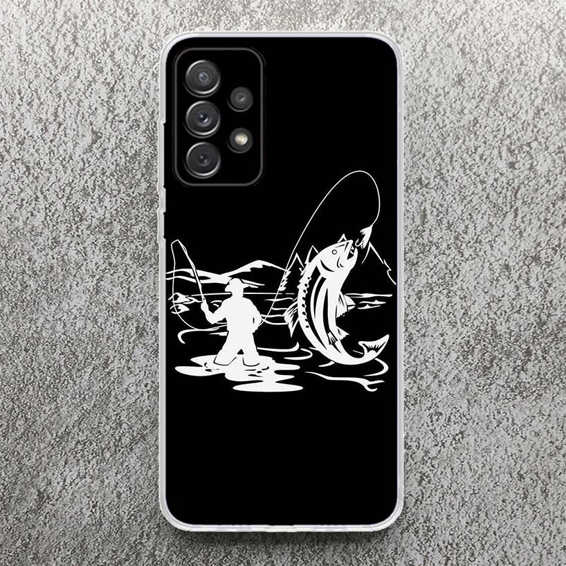 Jagd Angeln Mann Druck Weiche Hülle für Samsung Galaxy A52 A51 A50 A42 A32 A22 A12 Handyhülle A41 A31 A21S 71 A30S A20S A10S A4