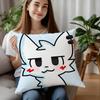 B-Boykisser Silly Cat Cute Pillow Case Plush Fabric Soft Pillowcase Double Sided Print Cushion Cover Household Gifts