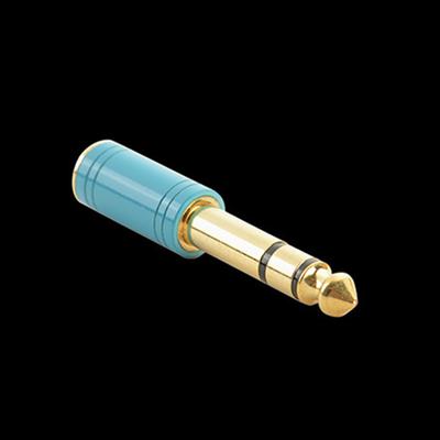 6,35 mm vyriškas į 3,5 mm moterišką ausinių garso adapteris Paauksuotas stereo kištukas Lizdas Garso ir vaizdo adapteris Mikrofonas