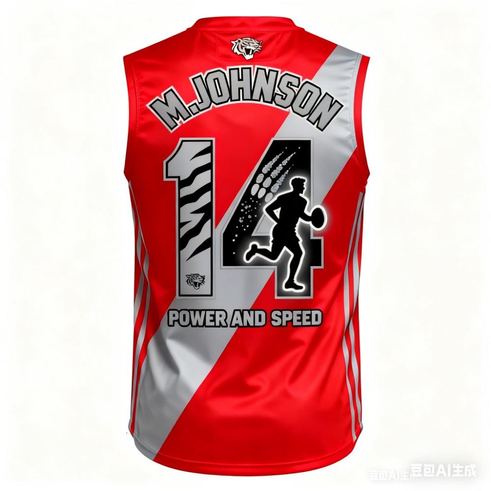 Special Edition No.14 AFL Guernsey - Men & Toddler Rugby Training Vest, Breathable Lightweight Sleeveless Sports Top