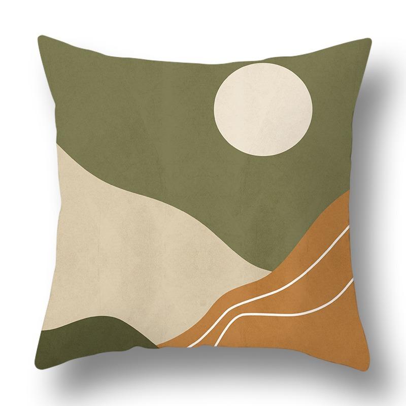 

Зеленый геометрический рисунок наволочка для дивана украшение для общежития офис гостиная дома наволочка 40x40cm