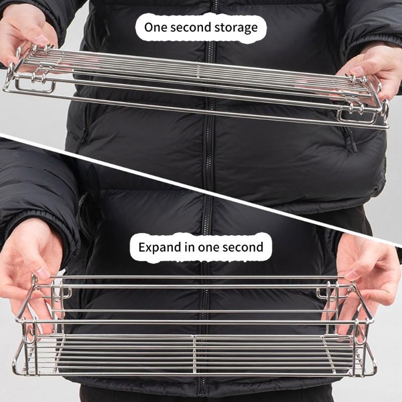 Desktop Side Expansion Rack Expandable Outdoor Rack Portables Camping Shelf for Camping Table Accessories