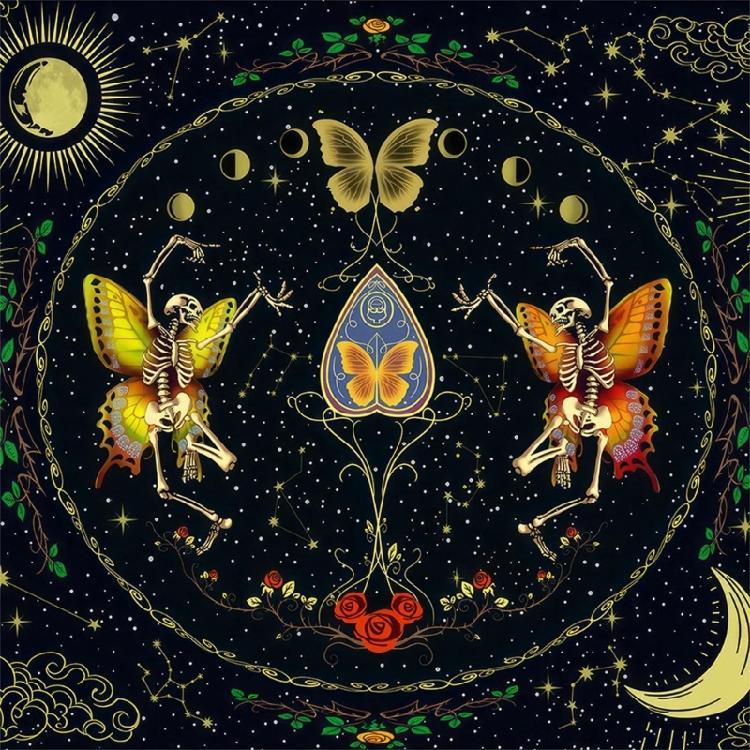 Brettspielmatte Astrologische Orakel Tischdecke Kartenmatte Divinationstischdecke