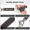 Suede Leather Car Keychain Business Gift with Logo Keyring Accessories For Chevrolet Spark Captiva Cruze Tracker Orlando Trax