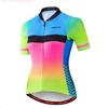 Damen Fahrradtrikot Atmungsaktiv Schnelltrocknend Mountainbike Rennrad Bekleidung Outdoor Sportbekleidung