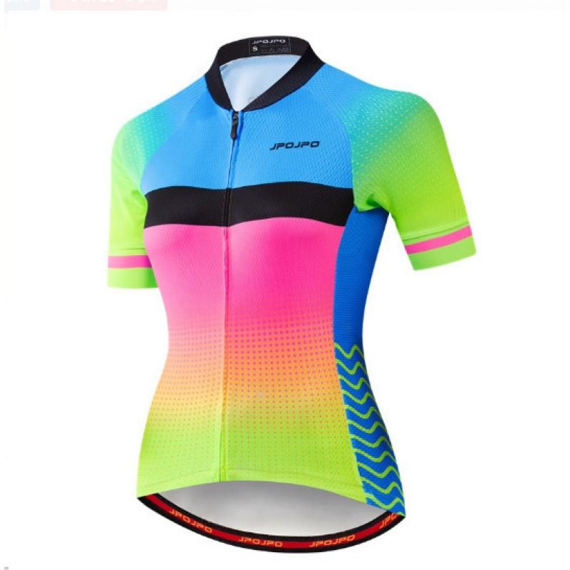 Damen Fahrradtrikot Atmungsaktiv Schnelltrocknend Mountainbike Rennrad Bekleidung Outdoor Sportbekleidung
