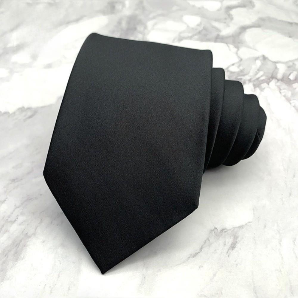 Solid Color Men Necktie Floral Retro Cravat Fashion Black Necktie Party