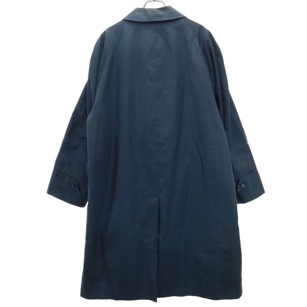 Burberrys 60s 70s Stainless Collar Coat Navy Old Vintage Men's Used