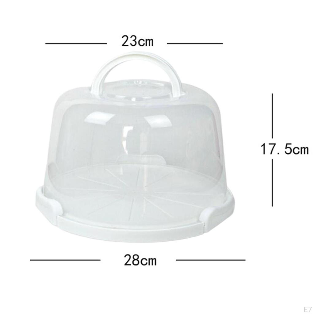 Porta Torta con Manico per Muffin, Crostate, Biscotti, Dessert, Contenitore per Cupcake per Feste