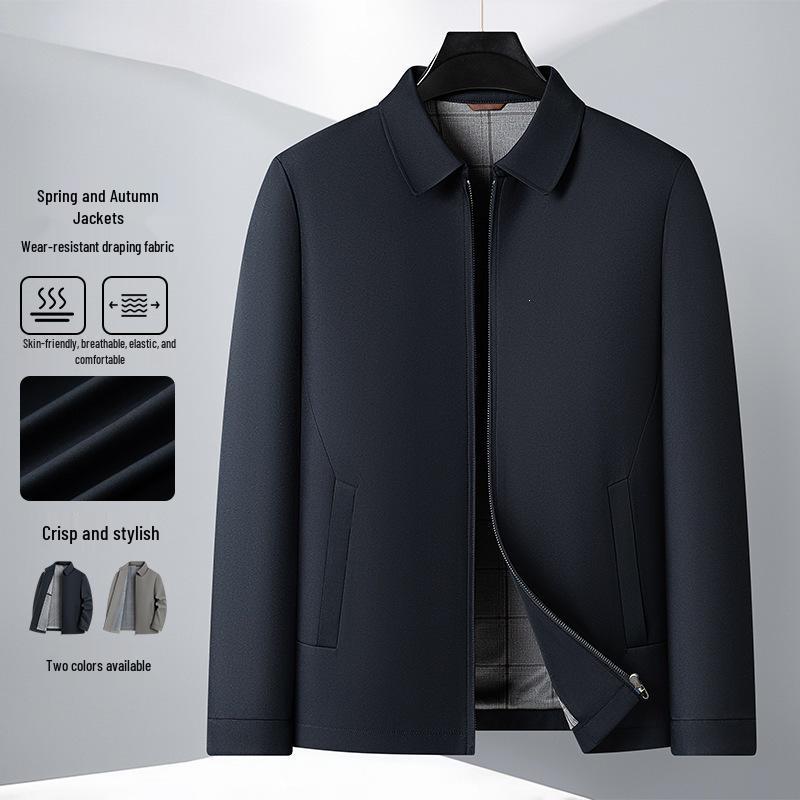 Executive Men's Lightweight Versatile Lapel Jacket