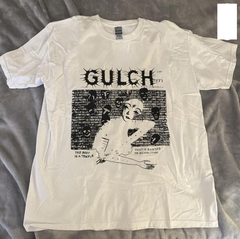 

Gulch Band T-Shirt Short Sleeve Cotton White All Size Gift Shirt Unisex T-Shirt M