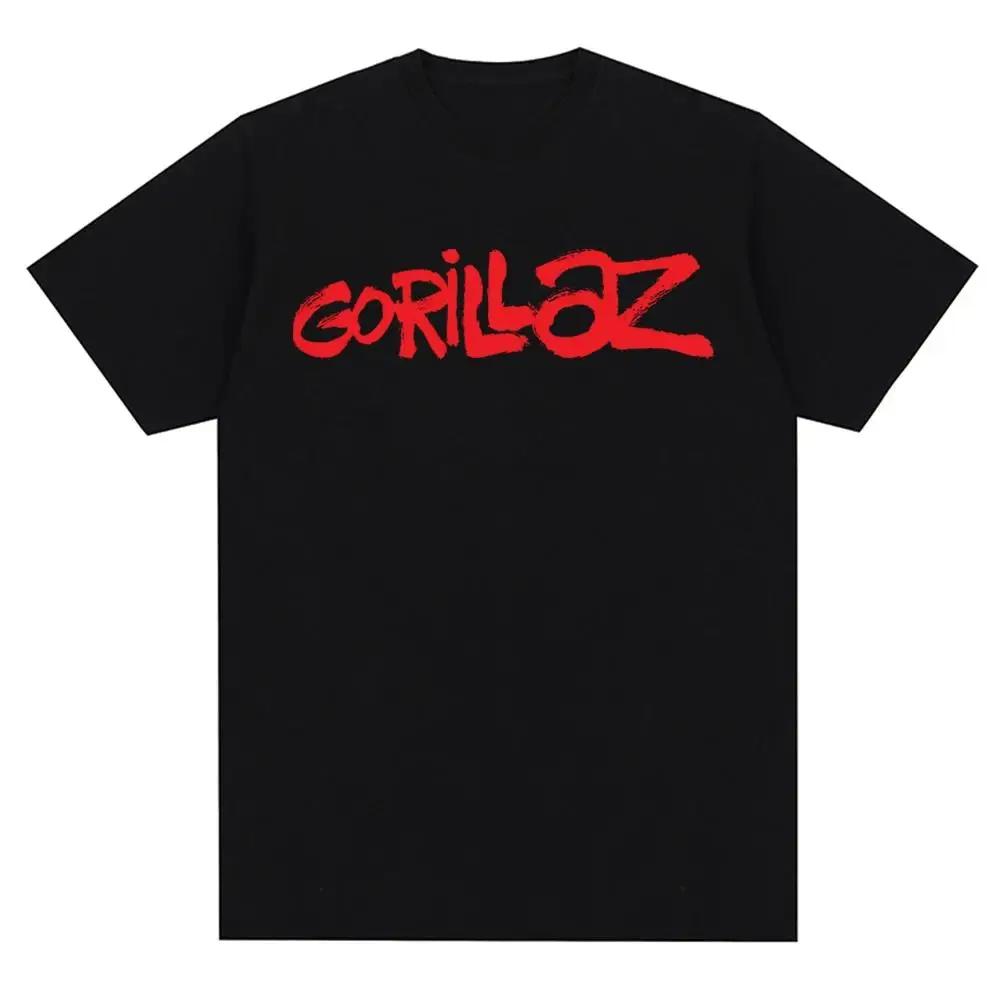 Music Band Gorillazs Punk Rock Print T Shirt 90s Casual Fashion Short Sleeve Plus Size T Shirt Unisex Harajuku Summer Tees