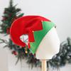 Noel Elf Şapka Yetişkin Çocuklar Renk Eşleştirme Şenlikli Yeni Yıl Noel Partisi Fotoğraf Prop Küçük Çan Kolye Kış Kap