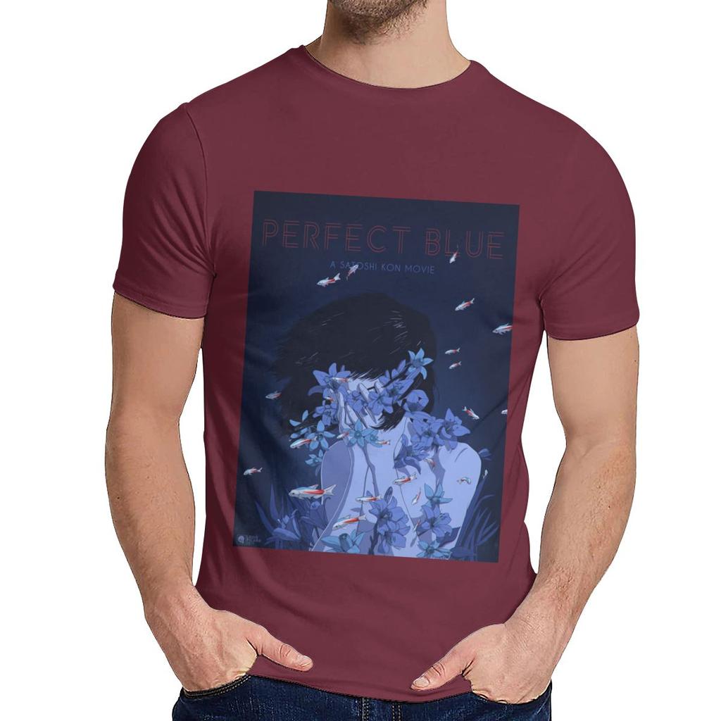 Round Collar Amazing Perfect Blue Satoshi Kon Anime 1997 T Shirt Hip Hop Unisex Soft Slim