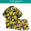 Men's Flower Shirt Hawaiian Sets Casual Button Down Short Sleeve Shirt