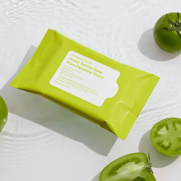 Green Tomato Deep Pore Cleansing Tissue 10 Sheets