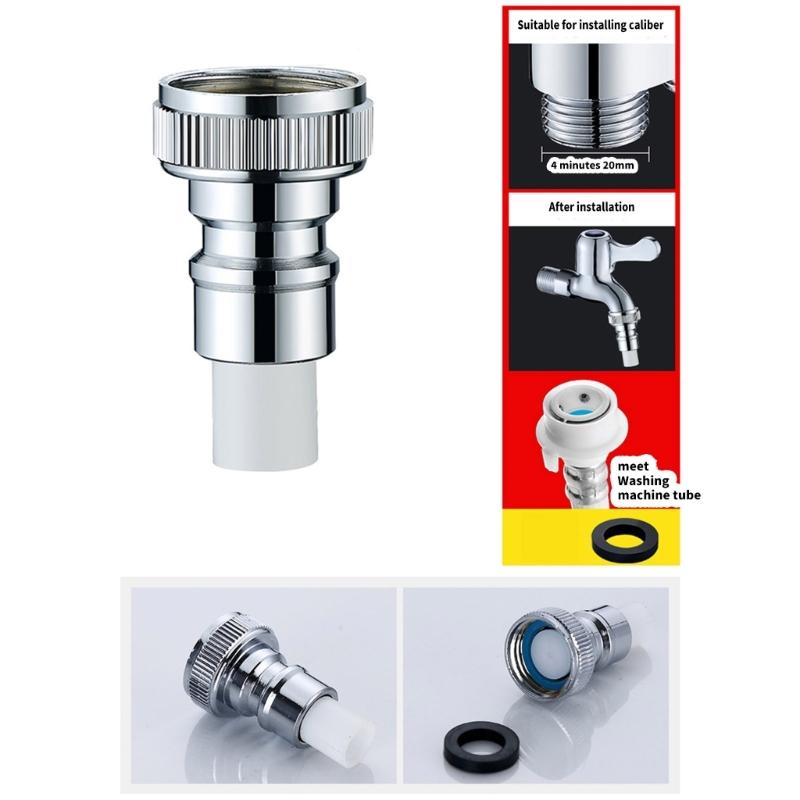 Universal Mixers Tap Adapter Bathroom Accessory Portable for Garden Hose Connection Fit Multiple Threaded Faucets