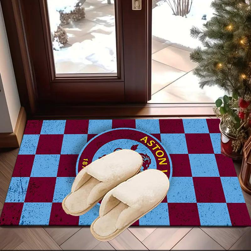 Aston Villa Crest Design Area Rug for Office, Chair Rug, Decorative Carpet Livingroom Mat, Large Size Fan gifts Christmas gifts