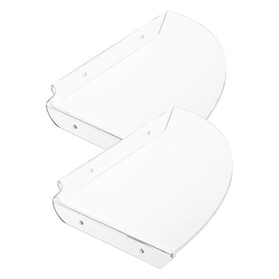 A95I-2Pcs Acrylic Corner Shelf Floating Wall Storage Shelf Display Speaker Organizer Bedroom Kitchen Storage Holder