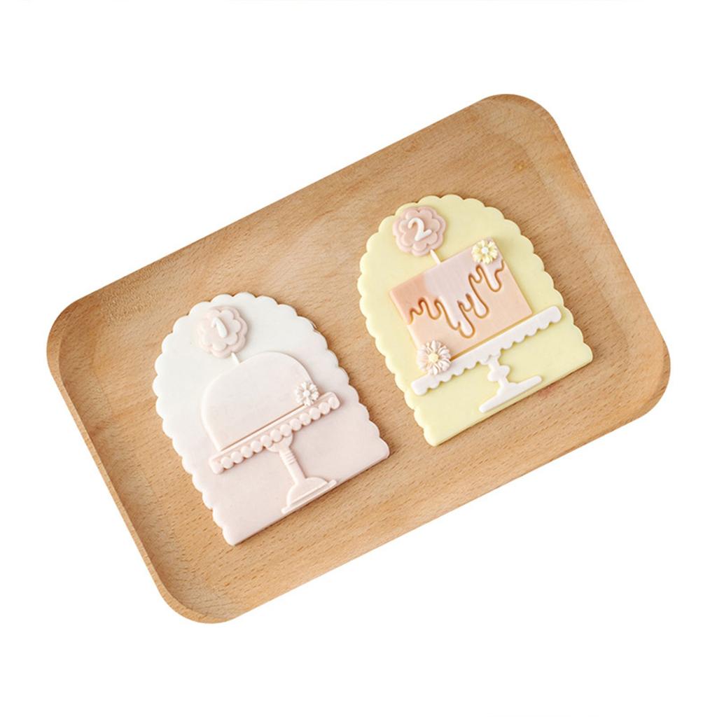 Fancy-Plaque Cookie Cutters Plastic Wave-Arch Wedding Frames Fondant Cutter Molds Baking DIY Birthday Party Decorations