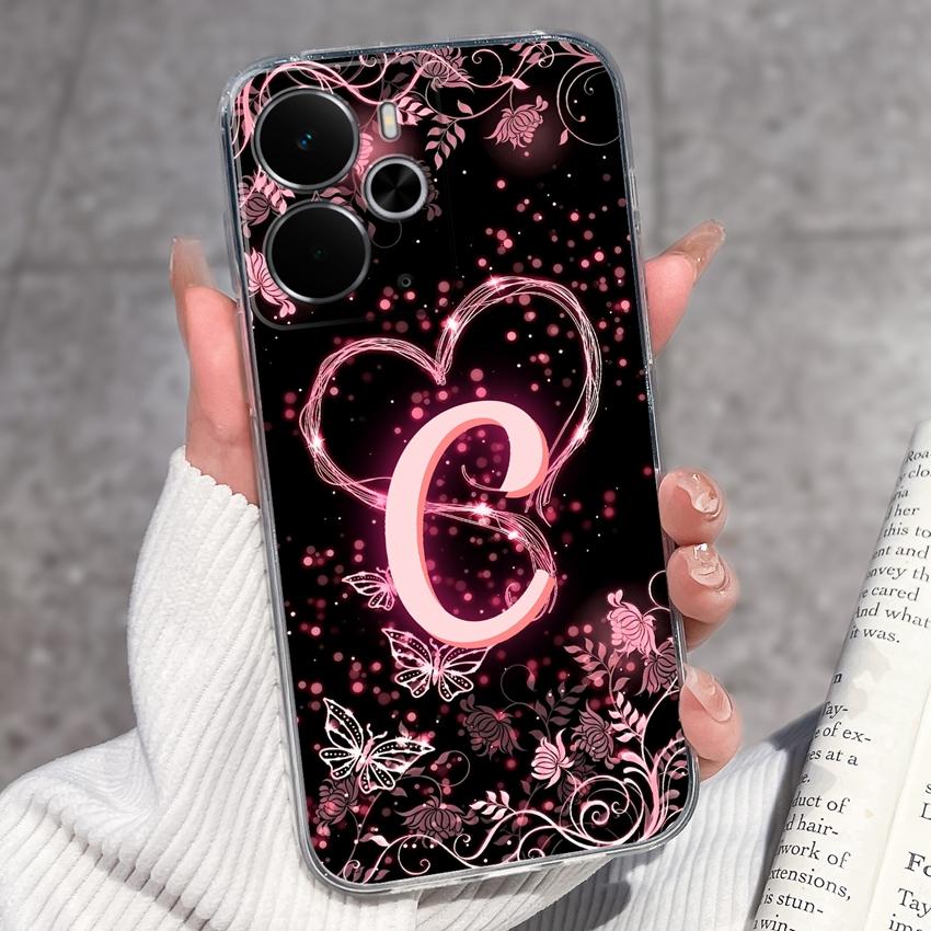 

Для Realme 14 15 13 12 Pro Plus 14T 14X 15T 12Lite Модний Арт Літери Чохол для Телефону Прозорий ТПУ Силікон Захисний Чохол від Падінь Для Realme Чохол Realme 12 Lite 4G