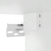 Lucca Wall Mounted Kitchen Cabinet with Glass Door Black Particleboard