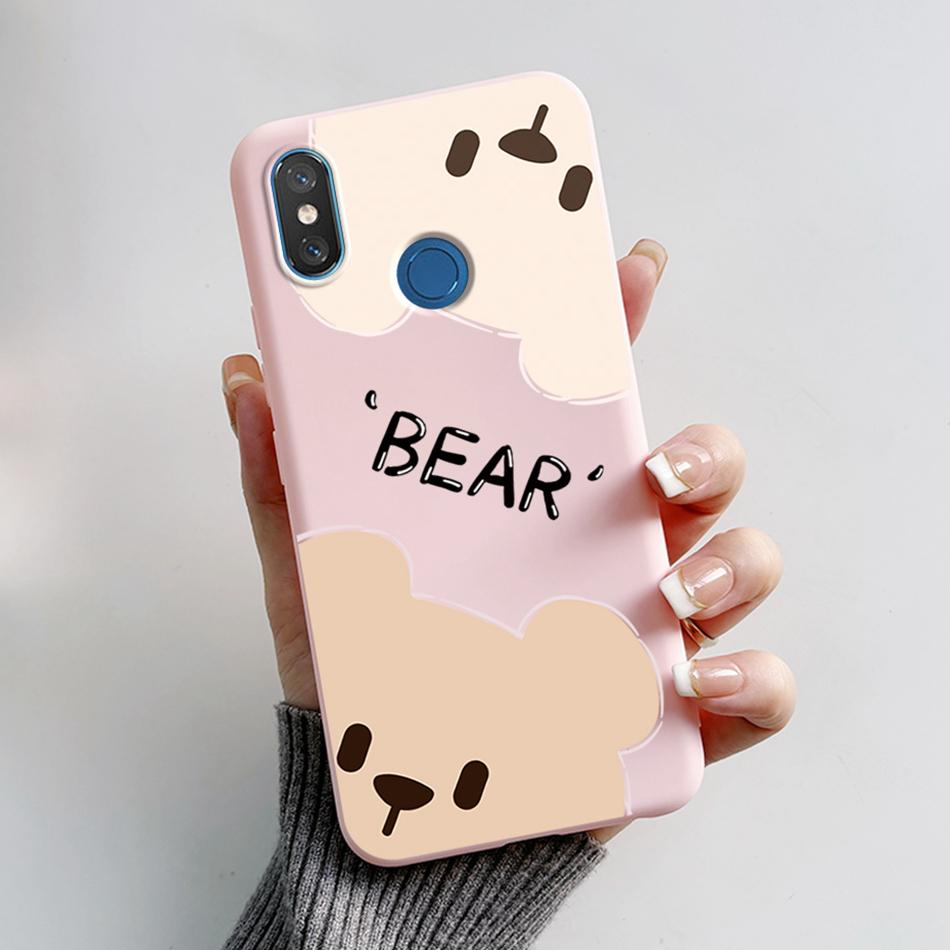 For Xiaomi Mi 8 6.21" Case Cute Bear Cartoon Cat Soft Silicone Shockproof Cover For Xiaomi Mi8 M1803E1A Bumper Phone Case Fundas